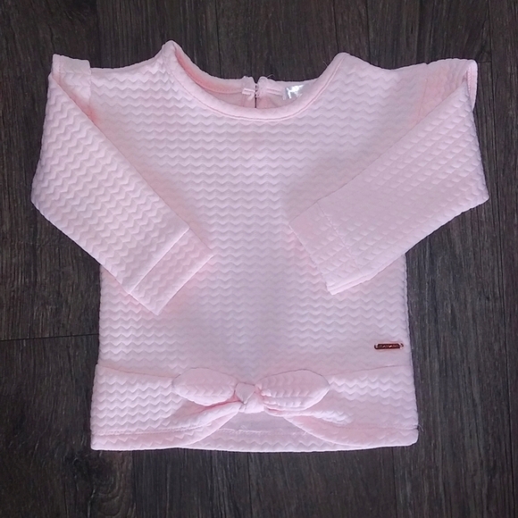 Tahari Girls Pink Long Sleeve Top 4T - Picture 3 of 8